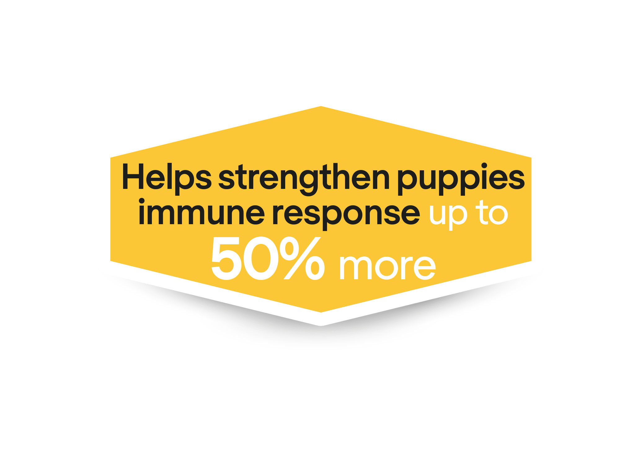 Βοηθά στην ενίσχυση της ανοσολογικής απόκρισης των κουταβιών έως και 50% περισσότερο